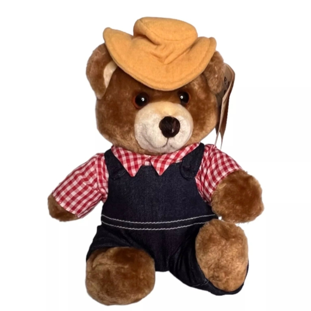 Vintage 80s Daikin Del Monte Yumkin Brawny Promotional Bear Plush